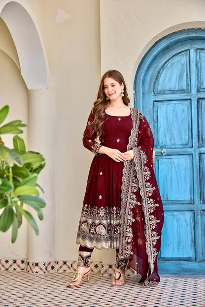 Stylish Wedding Celebration Anarkali Dresses