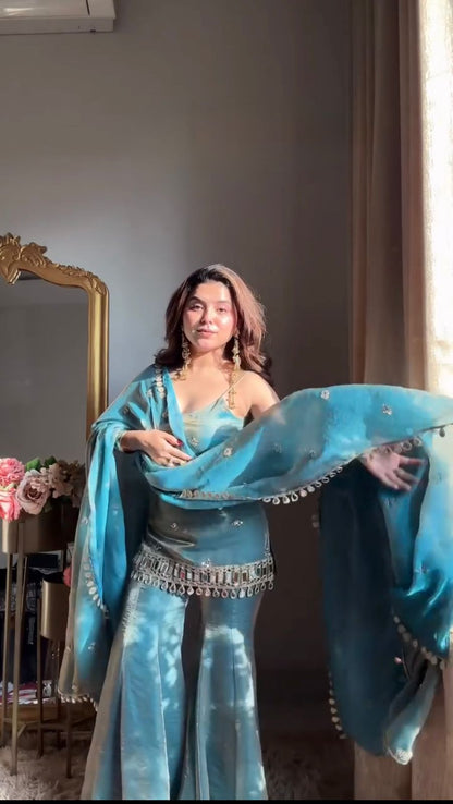 Exclusive Wedding Event Top & Palazoo Suit