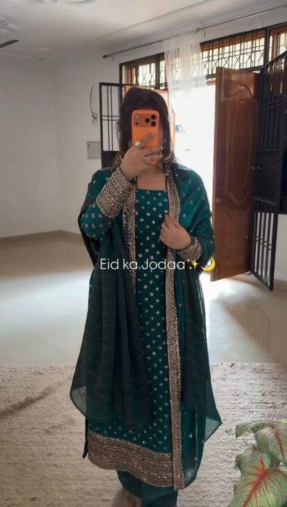 Stylish Wedding Celebration Top & Patiala Suit