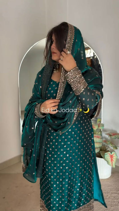 Stylish Wedding Celebration Top & Patiala Suit