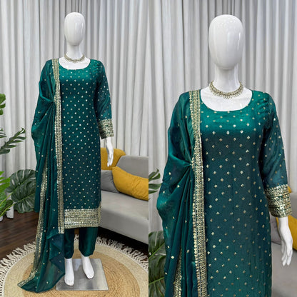 Stylish Wedding Celebration Top & Patiala Suit