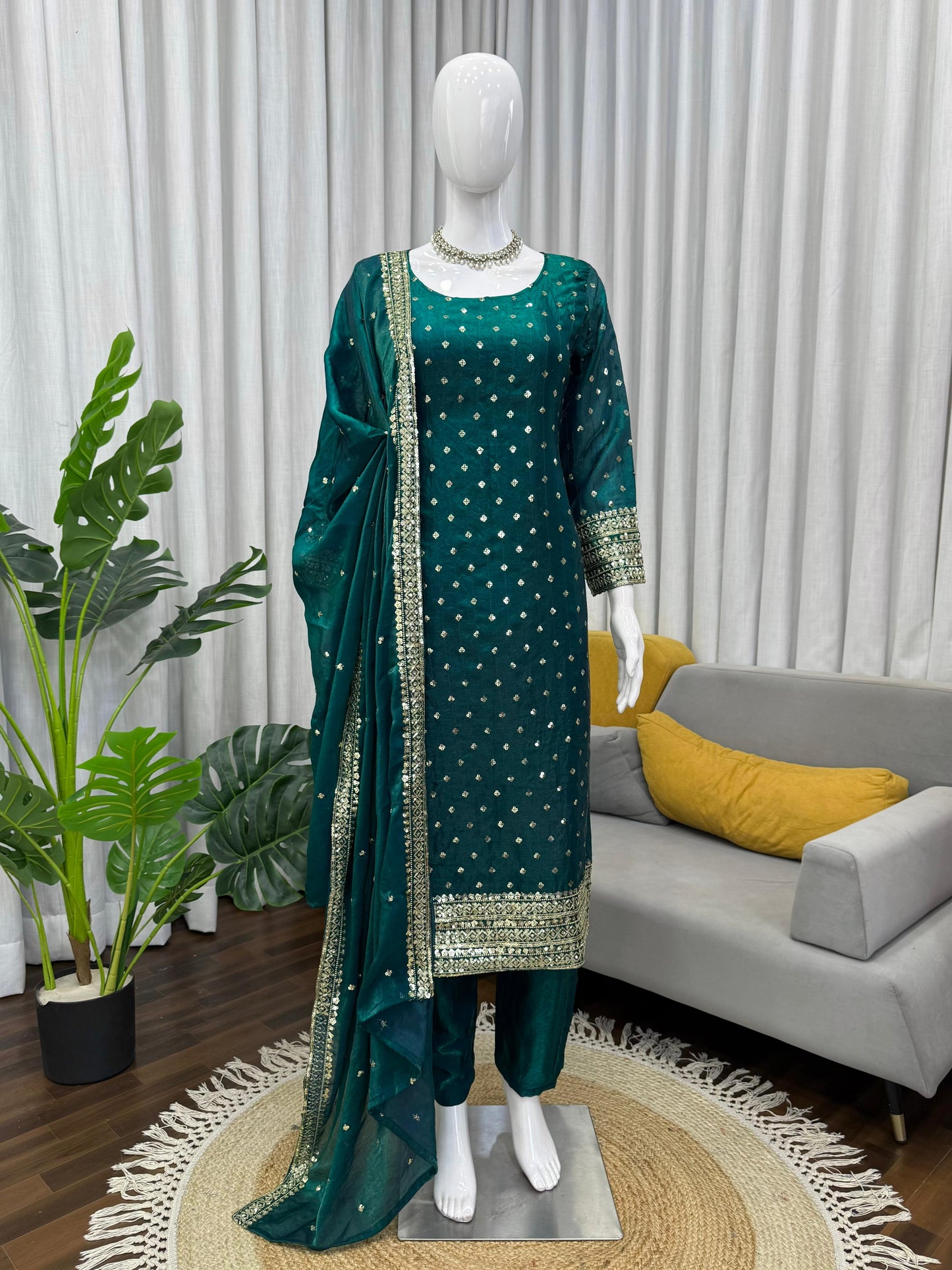 Stylish Wedding Celebration Top & Patiala Suit