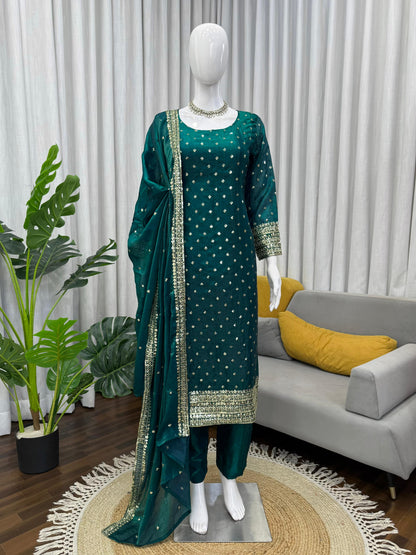 Stylish Wedding Celebration Top & Patiala Suit