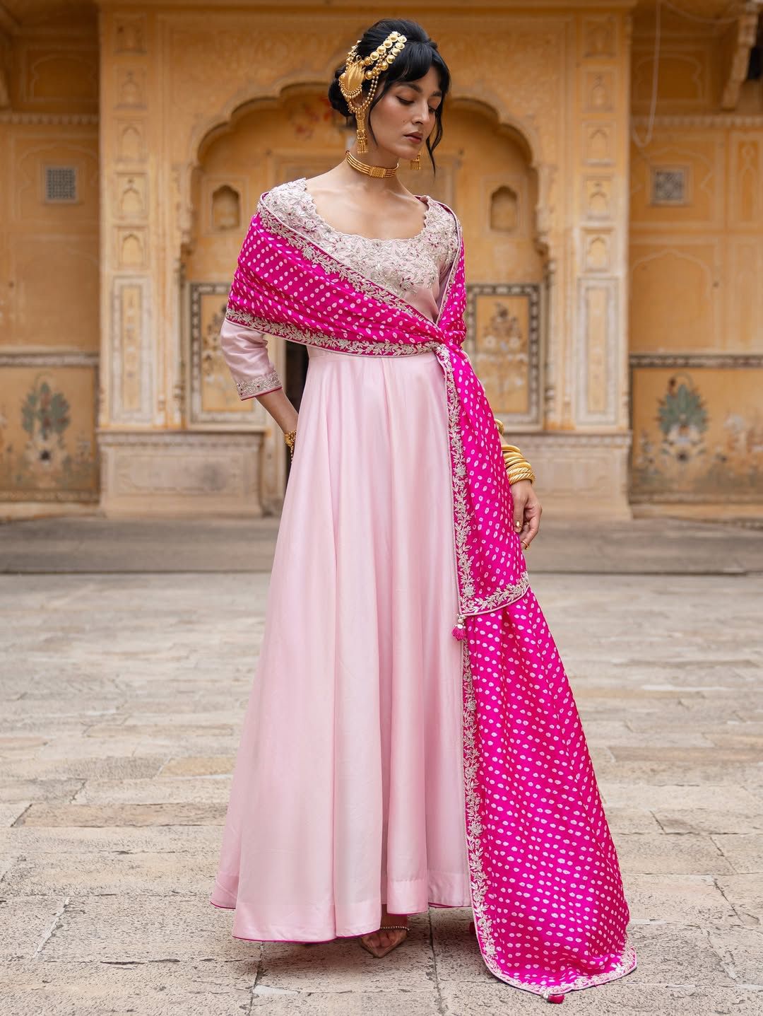 Rich Silk Wedding Edition Anarkali Gown Suits