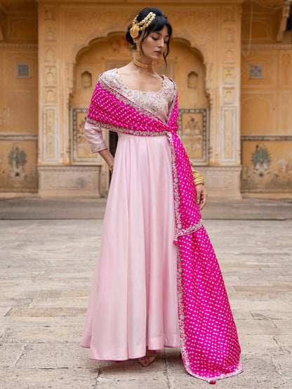 Rich Silk Wedding Edition Anarkali Gown Suits