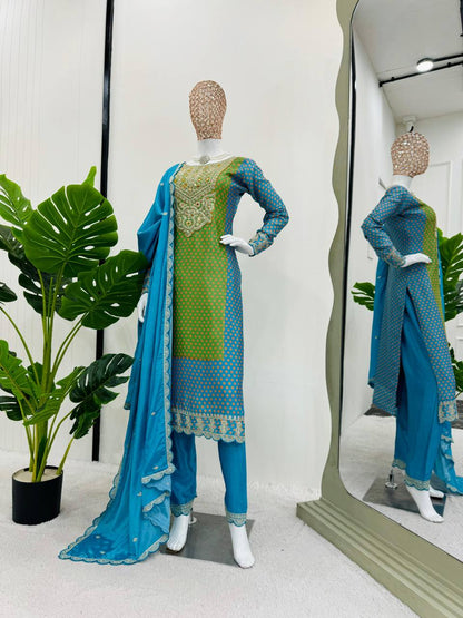 New Fastival  Patiyala Style Suit set With Duppata